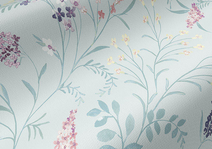 Summer Meadow, Opal Blue - Roller Blind - Image 4